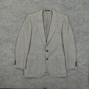 Carriage House Sport Coat Mens 44 Gray Tweed Check Two Button Blazer Jacket